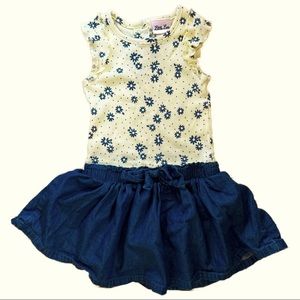 Baby Girl Top and Denim Skirt SET!